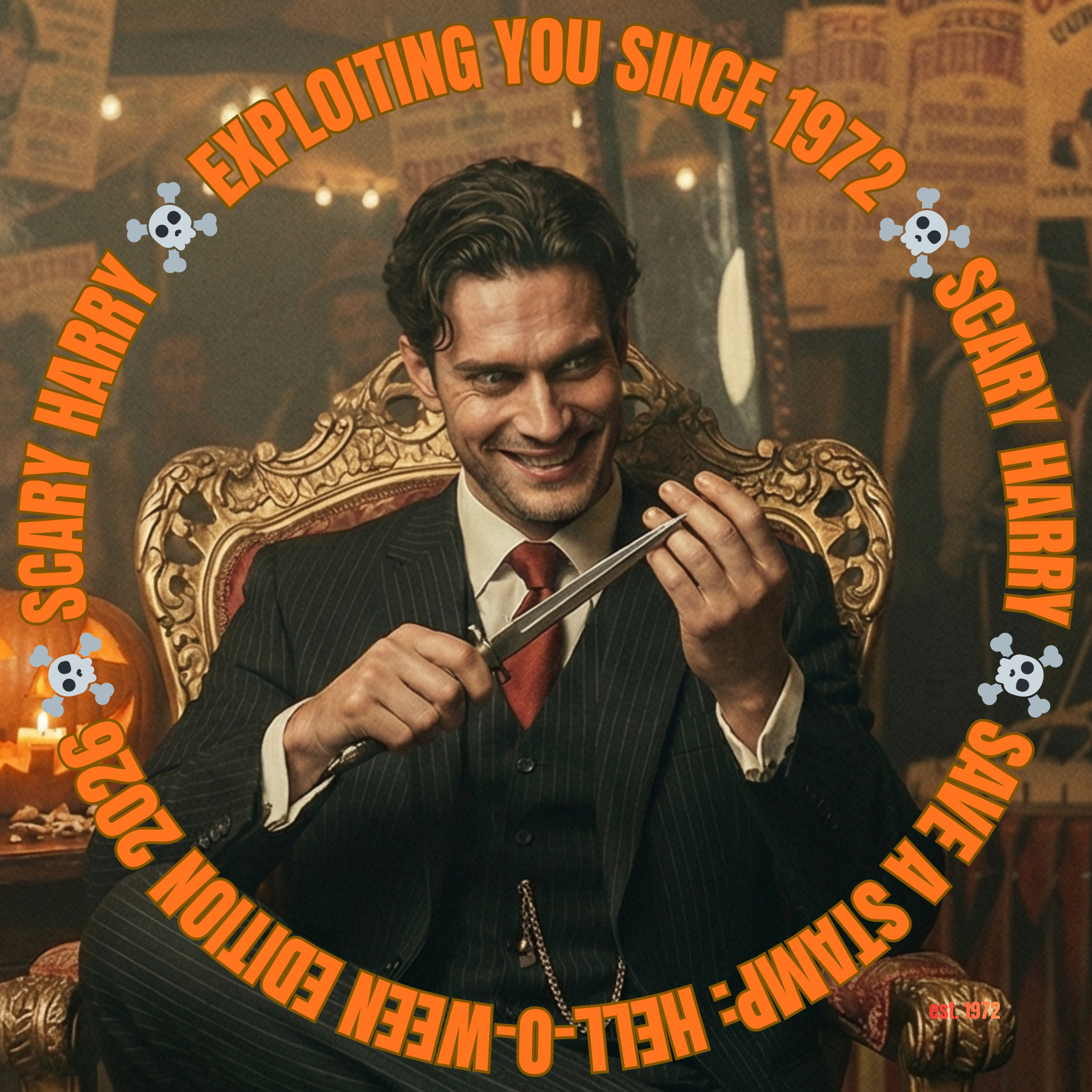 Save a Stamp: Hell-O-Ween Edition - Scary Harry