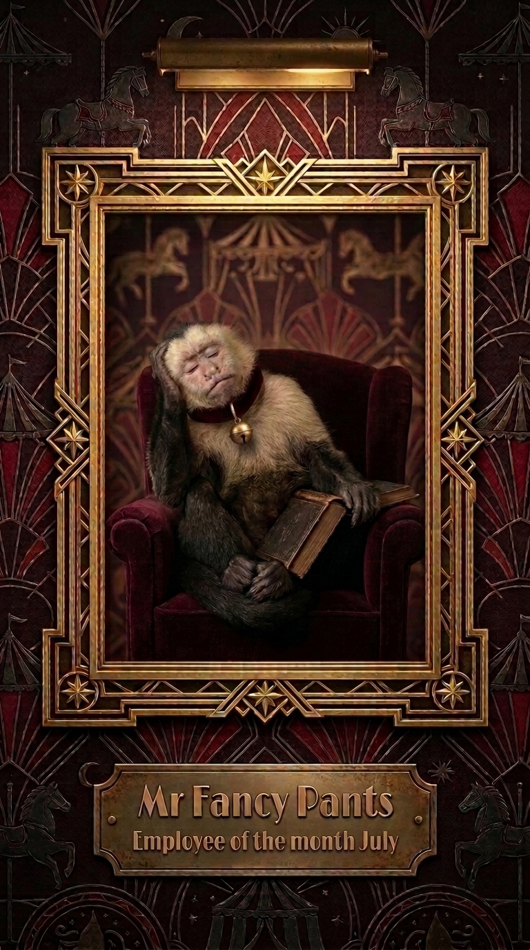 Mr Fancy Pants — Employee of the Month, July 2026