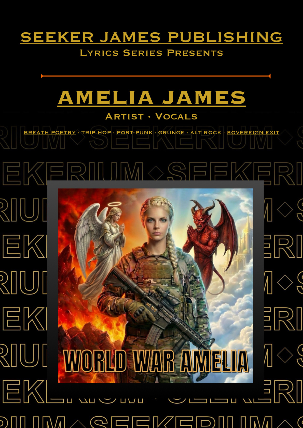 World War Amelia — Amelia James Lyric Book