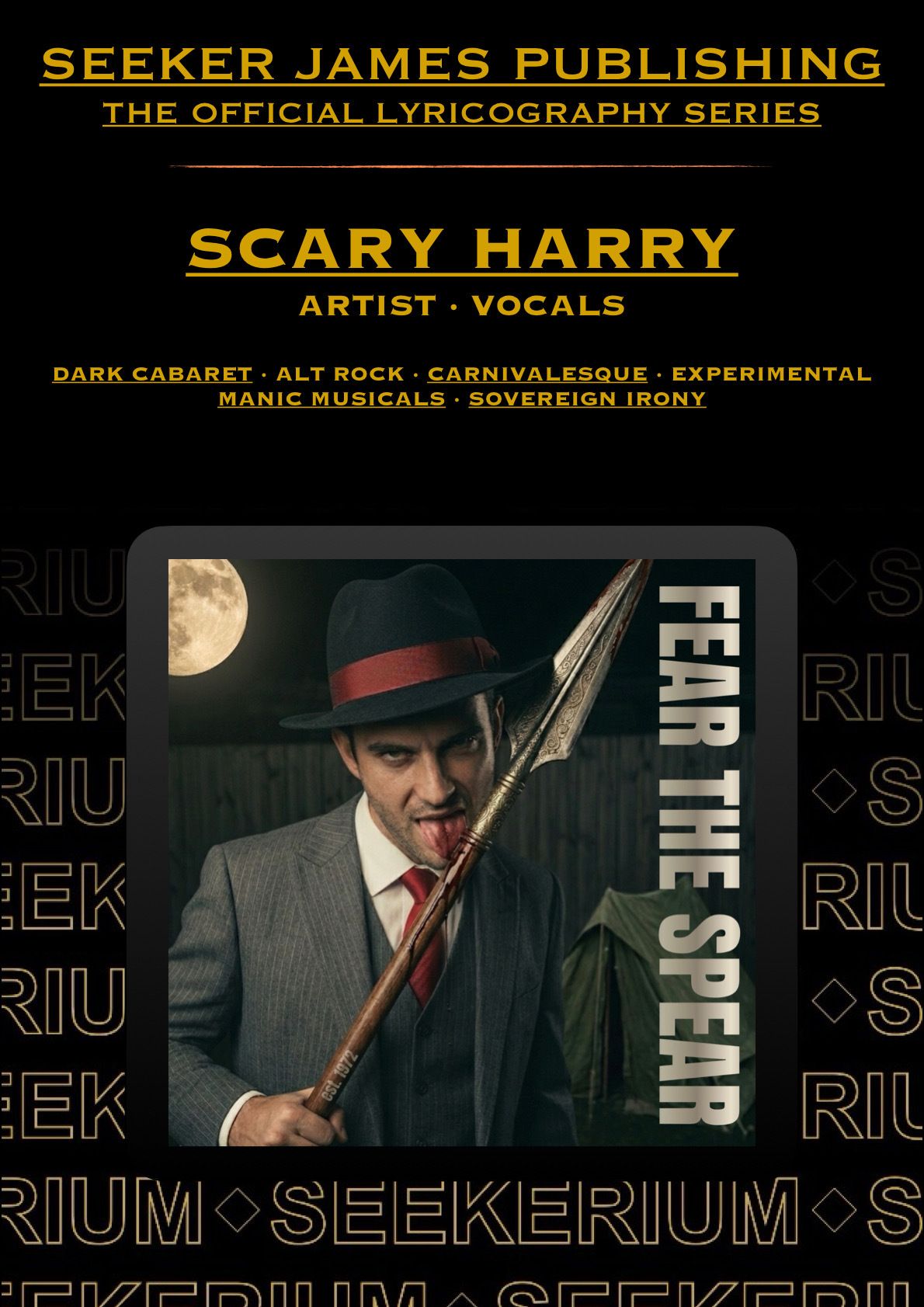 FEAR THE SPEAR - Scary Harry Lyric Book