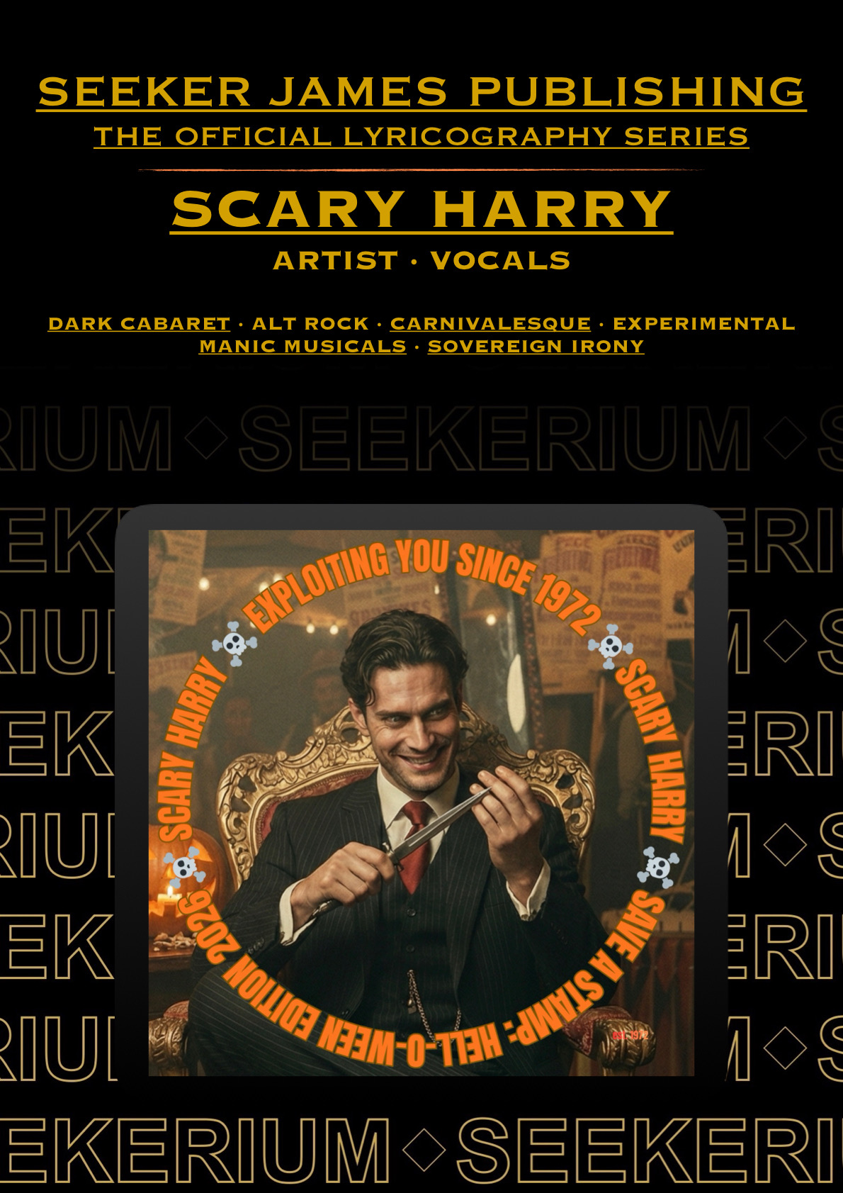 Save A Stamp Hell-O-Ween Edition 2026 - Scary Harry Lyric Book