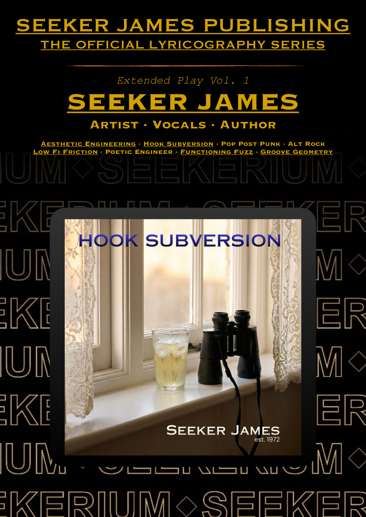 Hook Subversion - Seeker James Lyric Book